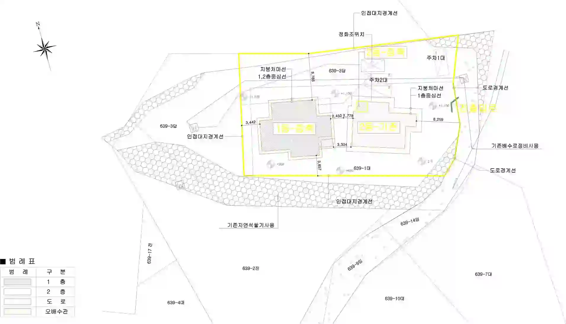 일곡사 배치도 이미지